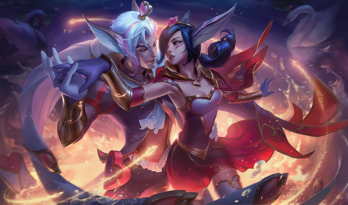 Sweetheart Rakan splash art