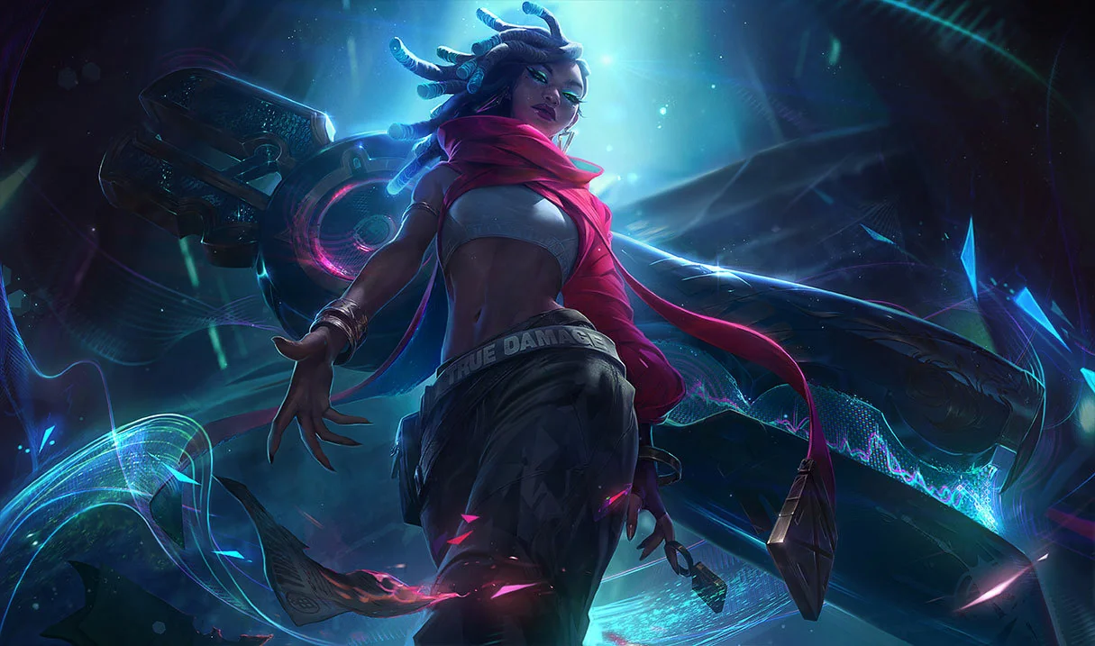 True Damage Senna splash art
